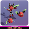 Devil Bat Hell Evolution Cute Meshtint 3d model modular character unity low poly game monster 