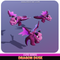 Dragon Dusk Cute Wyvern Meshtint 3d model unity low poly game fantasy creature monster evolution