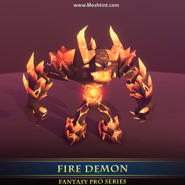 Meshtint Studio - Fire Demon 1.2 | FREE 3D Model | Tutorial | Learn ...