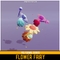 Polygonal Flower Fairy Mesh Tint Shop3DSA Unity3D Game Low Poly Download 3D Model