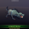 Forest Wolf 1.4 Mesh Tint Shop3DSA Unity3D Game Low Poly Download 3D Model