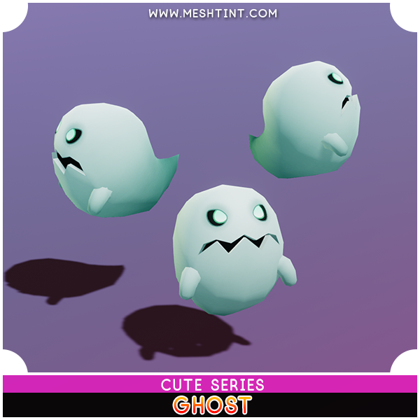 Meshtint Studio - Ghost Cute Series | FREE 3D Model | Tutorial | Learn ...