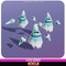 icicle ice cute Meshtint 3d model unity low poly game fantasy creature monster evolution Pokemon