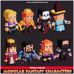 Meshtint Studio - Modular Fantasy Characters Toon Series | FREE 3D ...