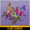 Polygonal Plant Dionaea Mesh Tint Shop3DSA Unity3D Game Low Poly Download 3D Model