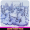 Snow Forest winter 3d model environment ice tree unity modular low poly stylized cute meshtint