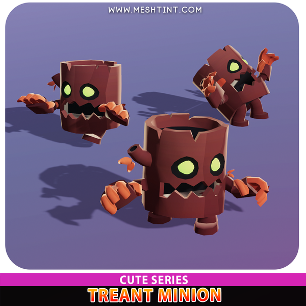 Treant Minion Cute Meshtint 3d model unity low poly game fantasy monster evolution Pokemon tree