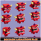 Boximon Animations Pack Mega Toon Series Mesh Tint Shop3DSA Unity3D Game Low Poly Download 3D Model