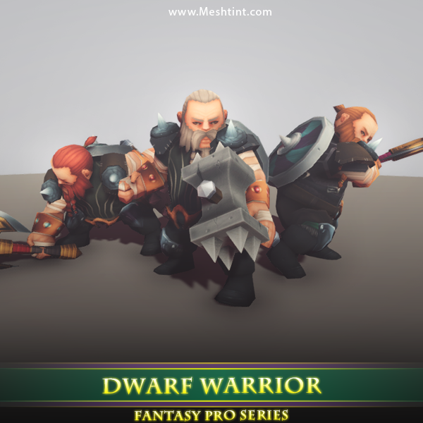 Meshtint Studio - Dwarf Warrior 1.4 | FREE 3D Model | Tutorial | Learn ...