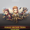 Female Archer Treka Mesh Tint Shop3DSA Unity3D Game Low Poly Download 3D Model