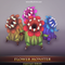 Flower Monster Mesh Tint Shop3DSA Unity3D Game Low Poly Download 3D Model